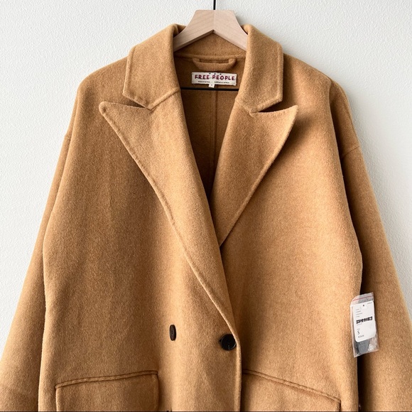 NWT Free People Adore You Longline Slouchy Coat - Picture 3 of 12